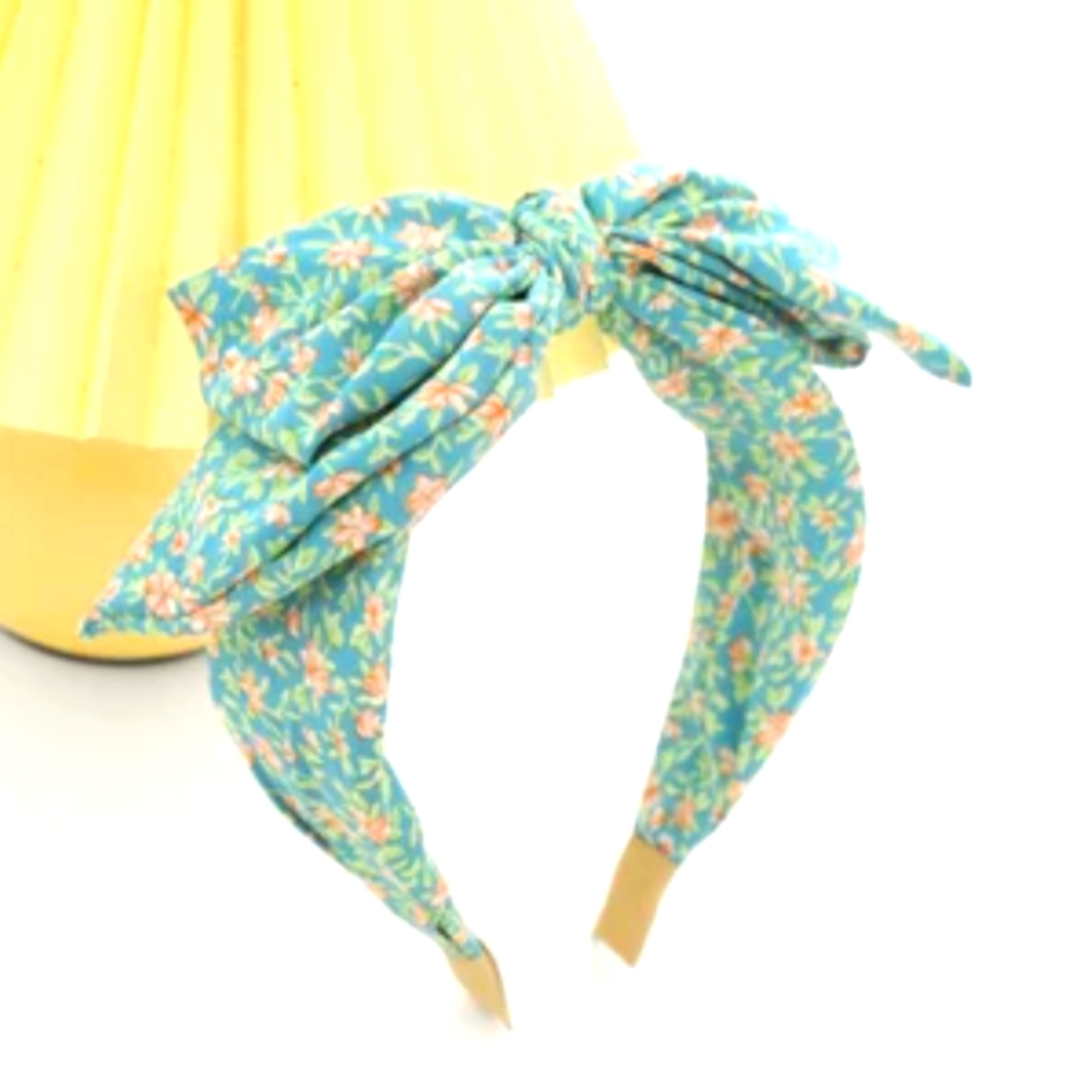 Handmade Headband Japanese Fabric Green